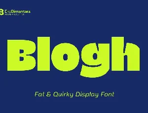 Blogh font