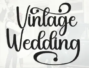 Vintage Wedding Script font