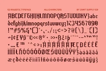 CS Majestic font