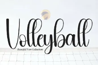 Volleyball Script font