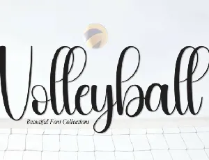 Volleyball Script font