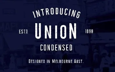 Union Condensed Typeface Free font