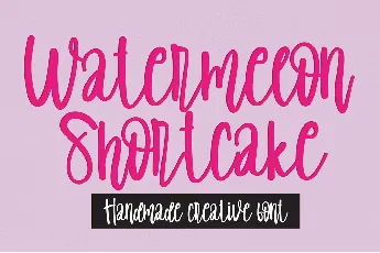 Watermelon Shortcake font