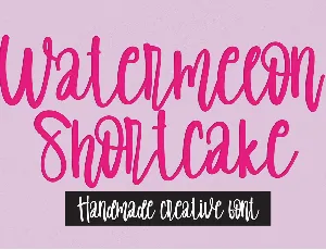 Watermelon Shortcake font