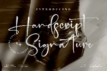 Handscript Signature font