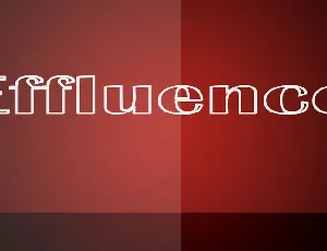 Effluence font