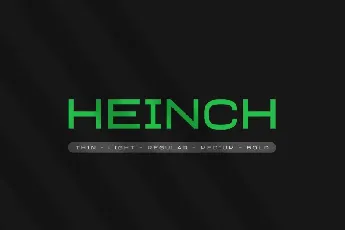 Heinch Medium font