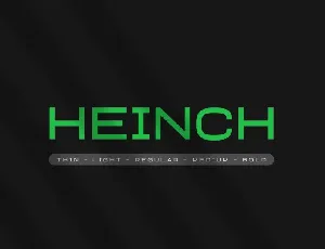 Heinch Medium font