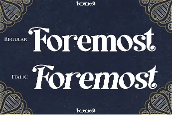 Foremost font