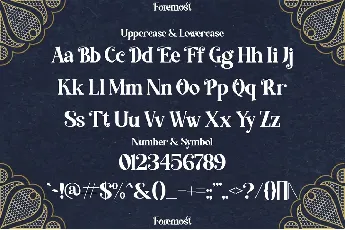 Foremost font