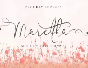 Maretha font