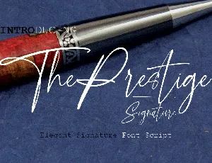 The Prestige font