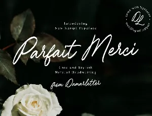 Parfait Merci font