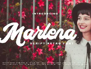 Marlena Script Retro font