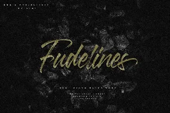 Fudelines Brush font