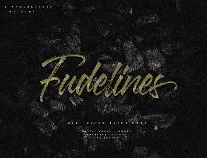 Fudelines Brush font