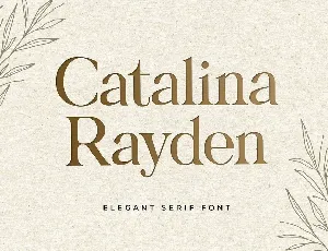 Catalina Rayden font