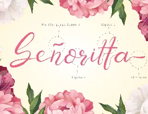 Senoritta font