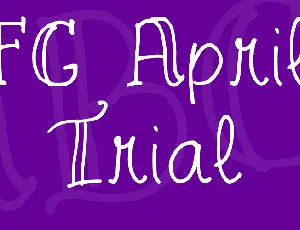 FG April Trial font