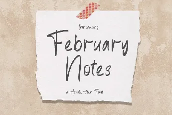 February Notes font