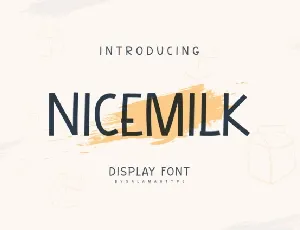 Nicemilk font