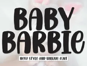 Baby Barbie Display font