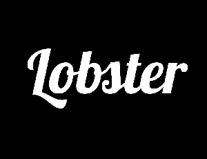 Lobster font