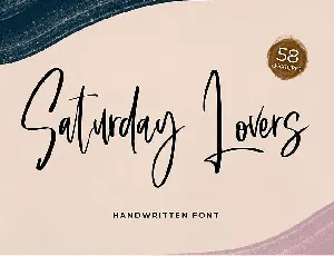 Saturday Lovers Script font