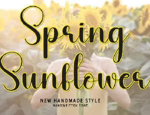 Spring Sunflower Script font