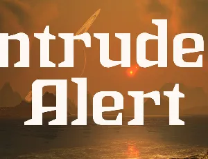 Intruder Alert font