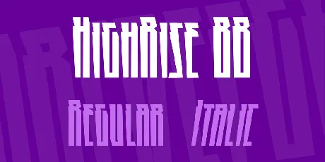 HighRise BB font