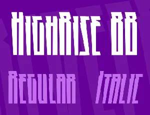 HighRise BB font