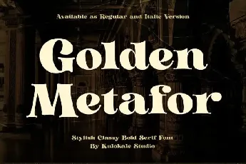 Golden Metafor Serif font