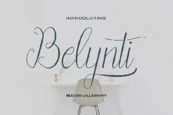 Belynti Calligraphy font