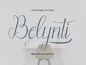 Belynti Calligraphy font