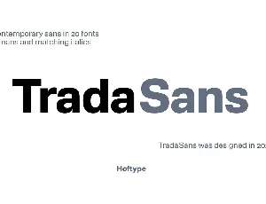 TradaSans font