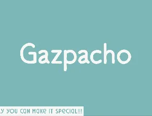 Gazpacho font