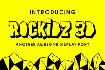 Rockidz 3D font