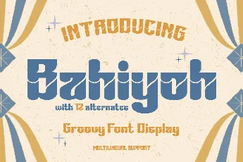 Bahiyoh trial font