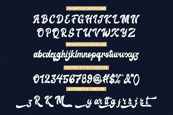 Magnitude font