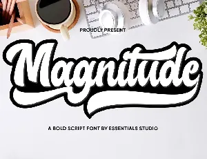 Magnitude font