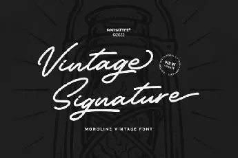 Vintage Signature font