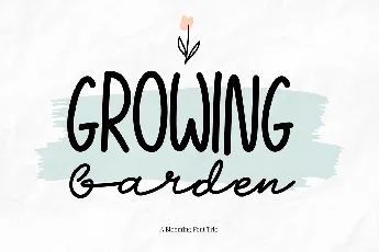 Growing Garden font