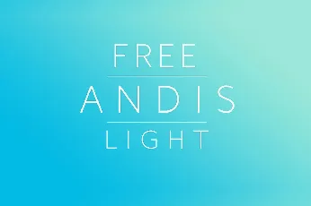 Andis Light font