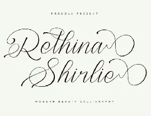 Rethina Shirlie font