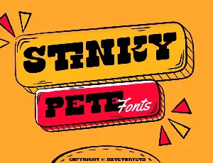 Stinky Pete font