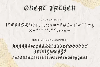 Great Father Demo font