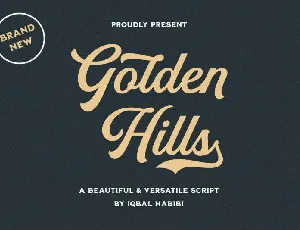 Golden Hills Script font