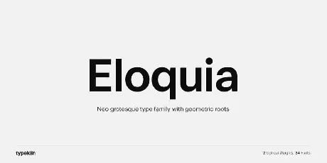 Eloquia font