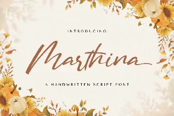 Marthina font